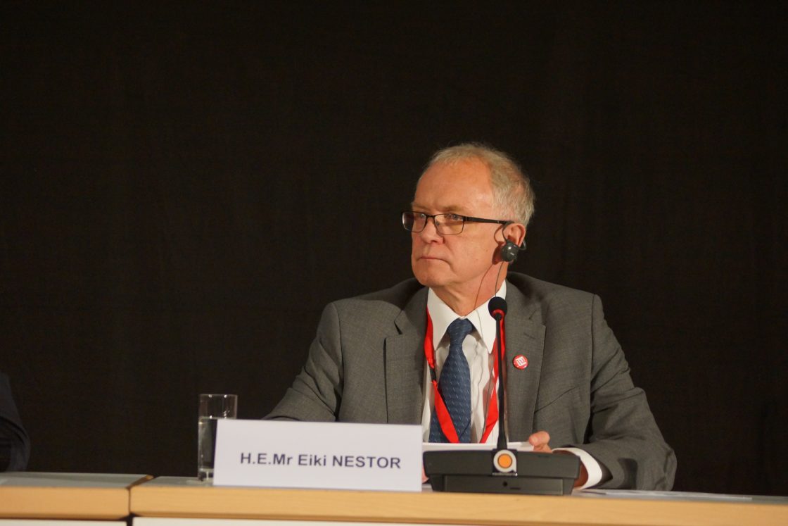 Riigikogu esimees Eiki Nestor osaleb Euroopa Liidu parlamentide esimeeste konverentsil Luksemburgis